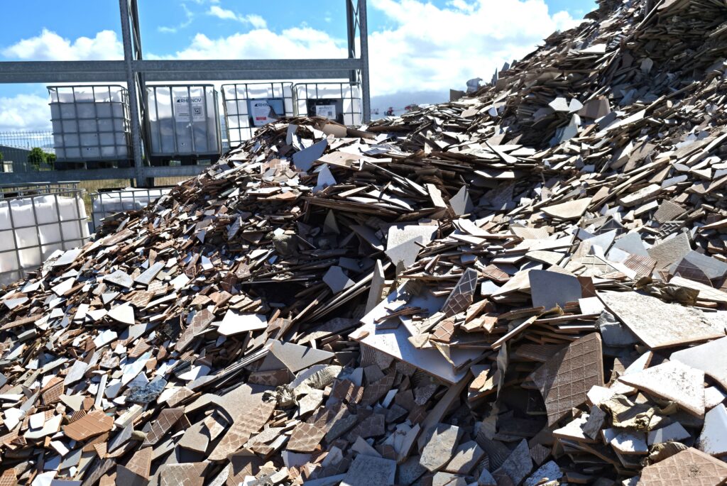 céramique et carrelage recyclé par Rhinnov